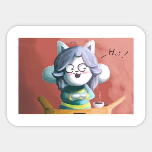 Temmie Sticker by Hewiie